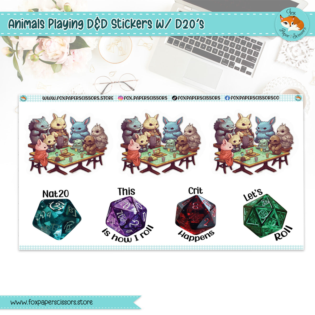 Animals Playing D&D w/ D20s