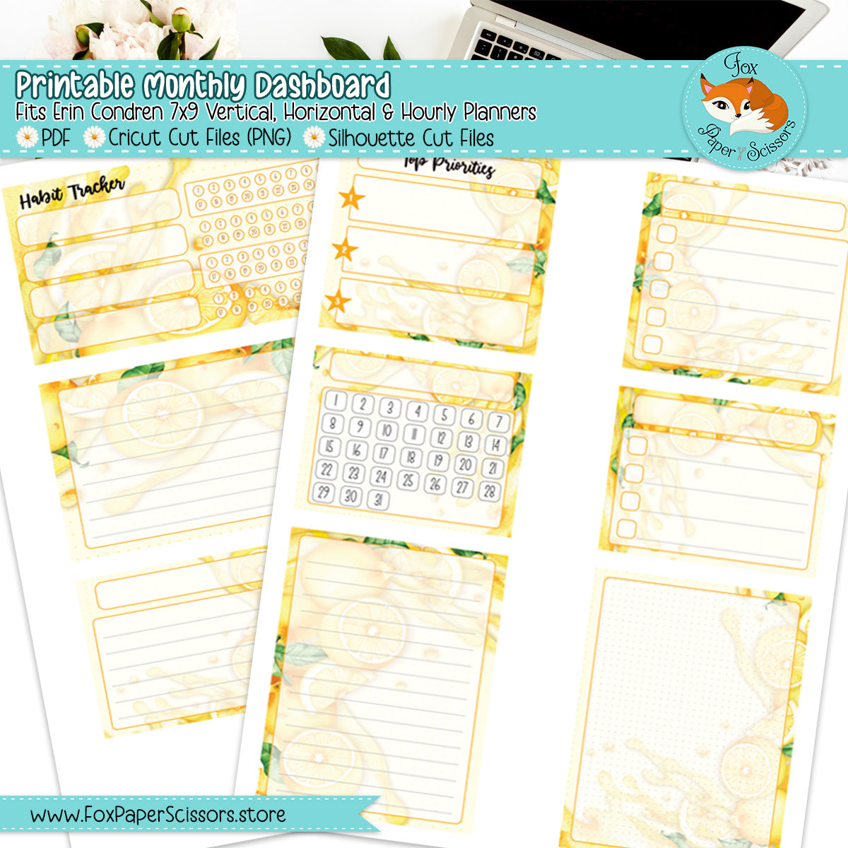 Lemonade | EC Printable Monthly Dashboard