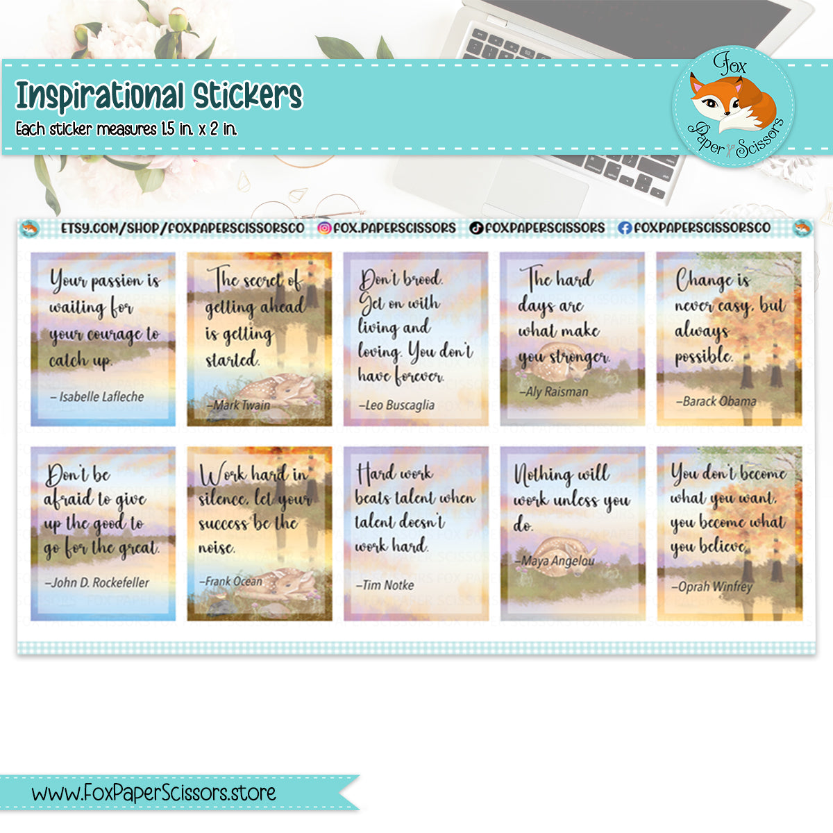 Autumn Inspirational Stickers