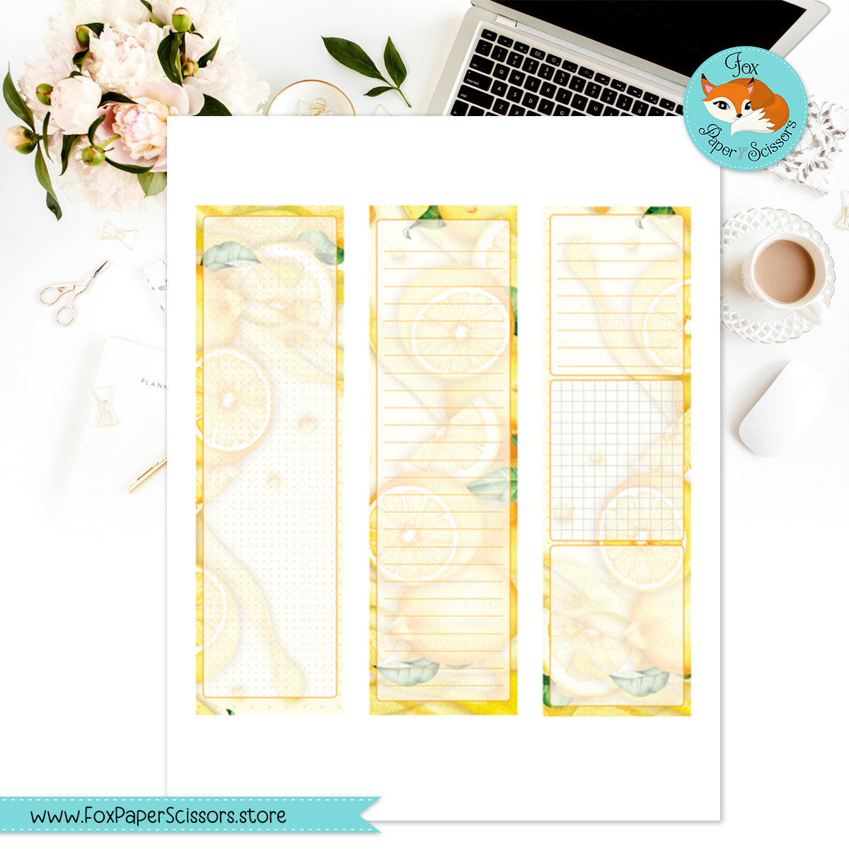 Lemonade | Hobonichi Printable Monthly Dashboard