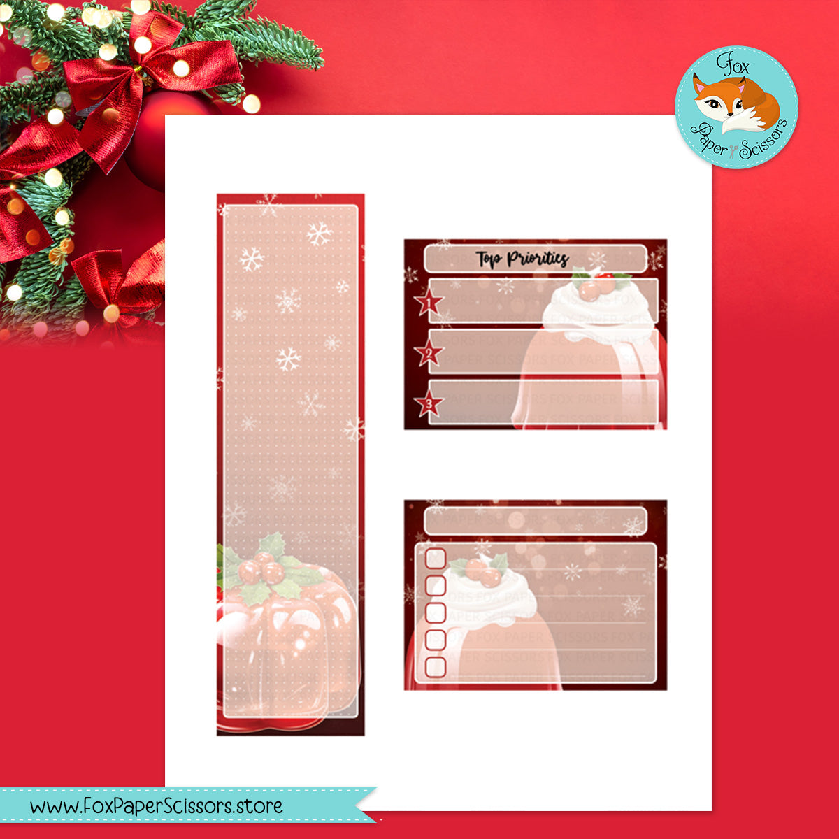 Christmas Treats | HP Printable Monthly Dashboard