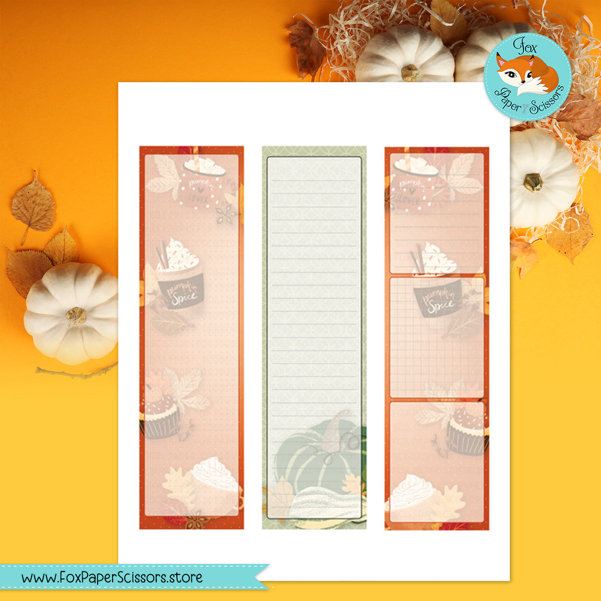 Pumpkin Spice | HP Printable Monthly Dashboard