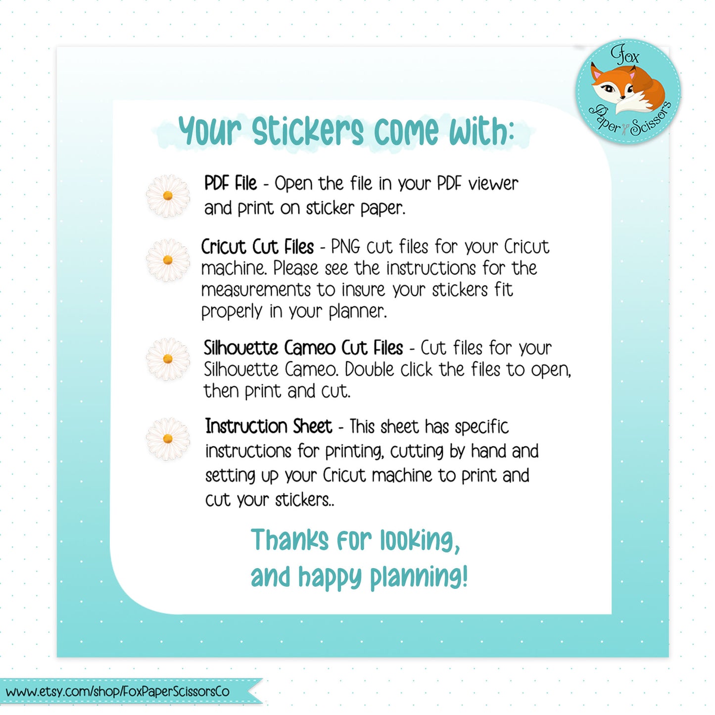 Popsicles | Printable Meal Planner Stickers 7x9 VL