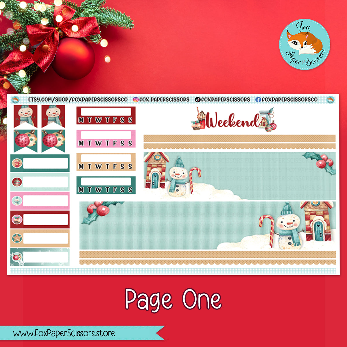 Magical Christmas | Weekly Planner Sticker Kit 7x9 VL