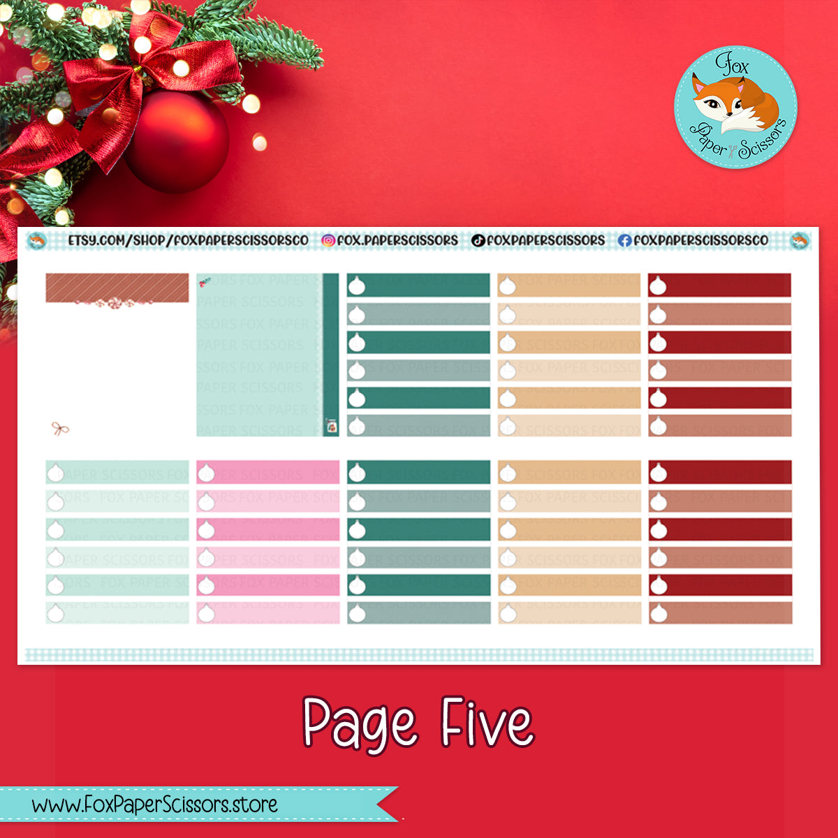 Magical Christmas | Weekly Planner Sticker Kit 7x9 VL