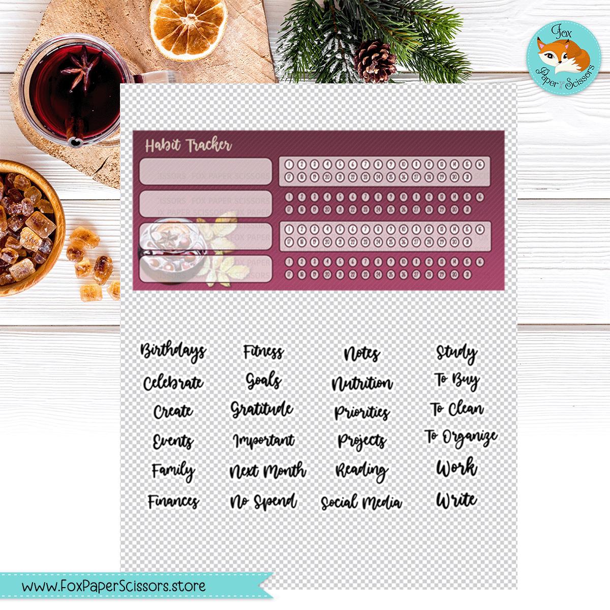 printable monthly dashboard,printable,planner dashboard,planner sticker,dashboard,sticker,erin condren,ec, ecvl,digital,download,cricut,print and cut,vertical,layout,7x9,fall,autumn,harvest,wine,mulled, mulling,spice,burgundy,winter,september,october