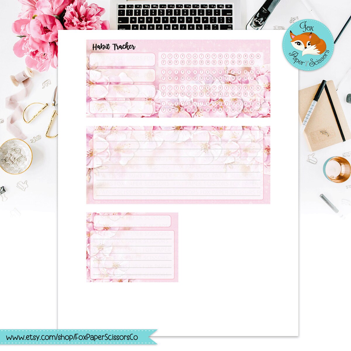 Cherry Blossom/Sakura | EC Printable Monthly Dashboard