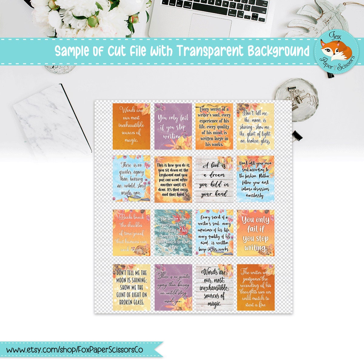 Fall/Autumn | Printable Writer Inspiration Stickers