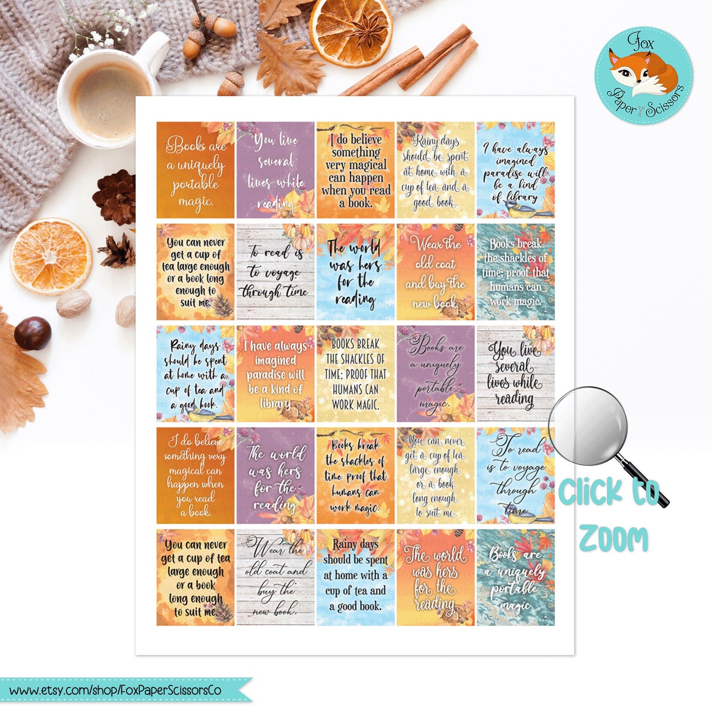 Fall/Autumn | Readers Inspiration Stickers