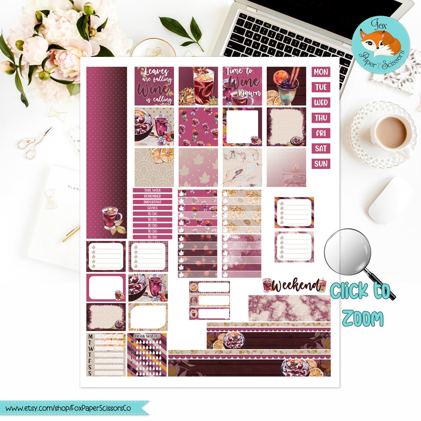 Mulled Wine | Hobonichi Printable Weekly Kit