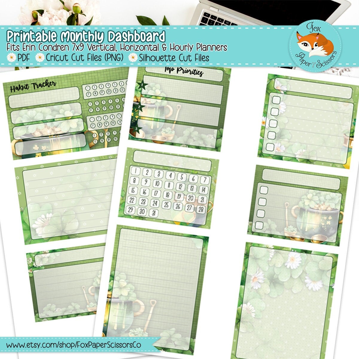 St Patrick's Day | EC Printable Monthly Dashboard