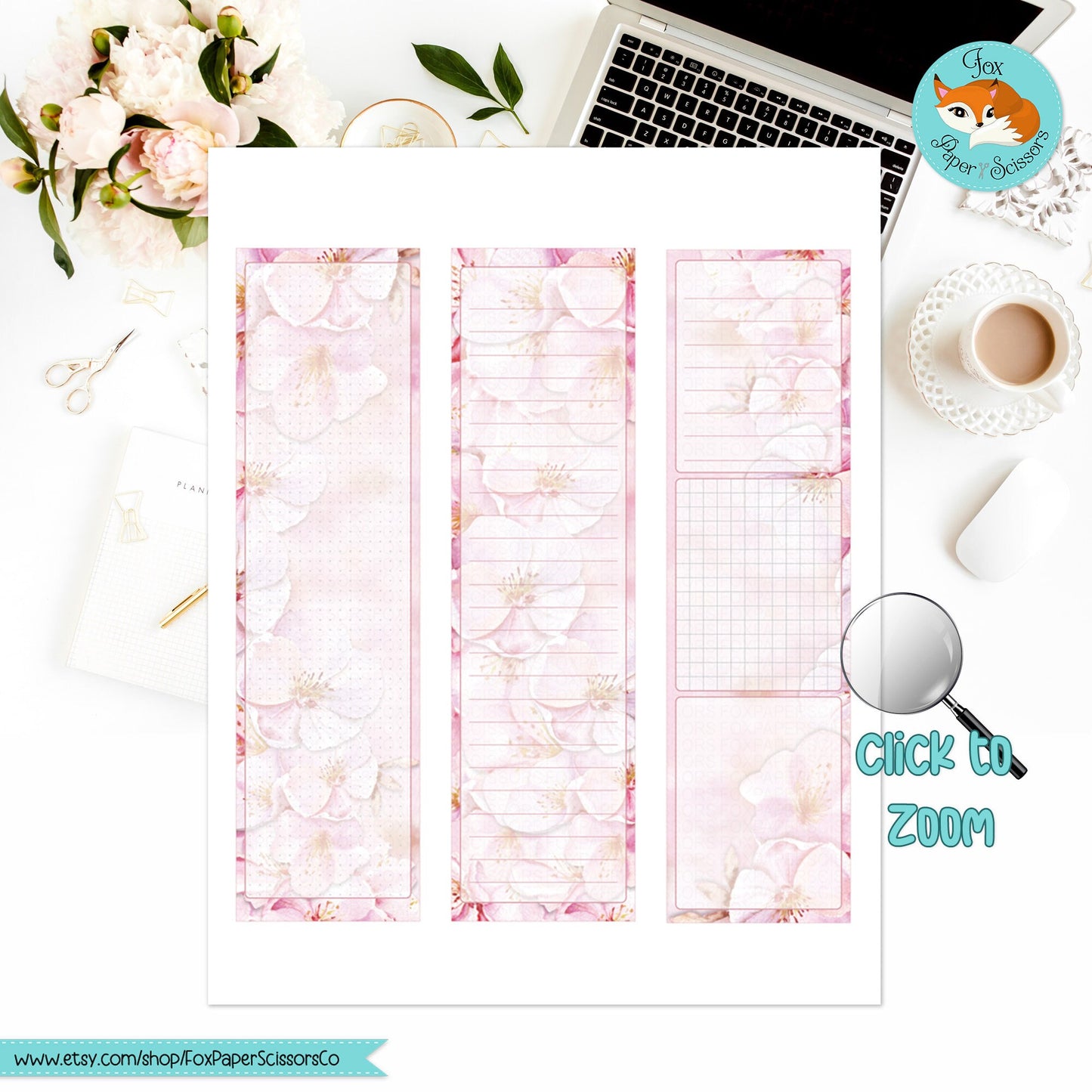 Cherry Blossom/Sakura | HP Printable Monthly Dashboard