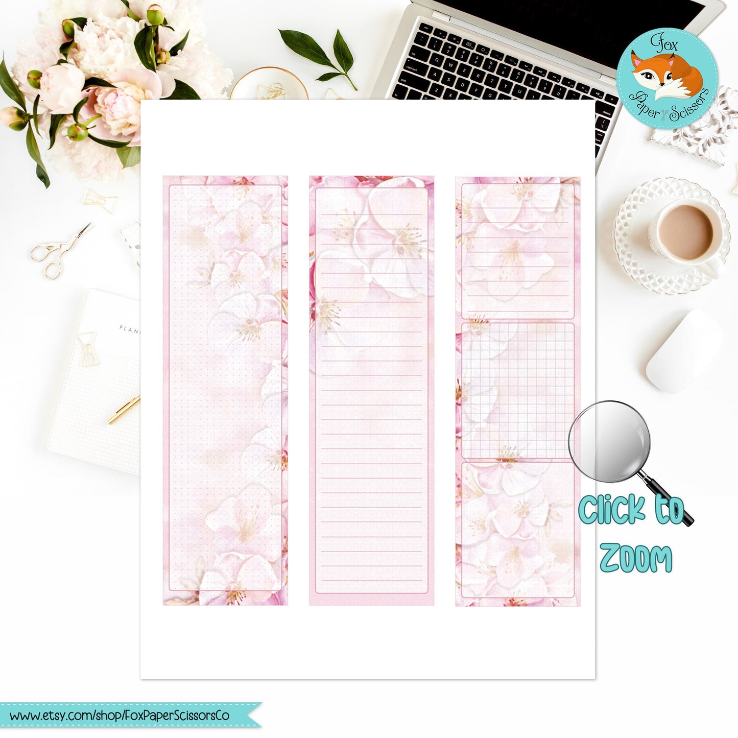 Cherry Blossom/Sakura | Hobonichi Printable Monthly Dashboard
