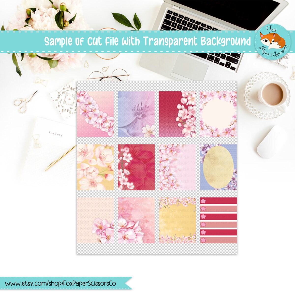 Cherry Blossom/Sakura | Printable Weekly Kit 7x9 VL