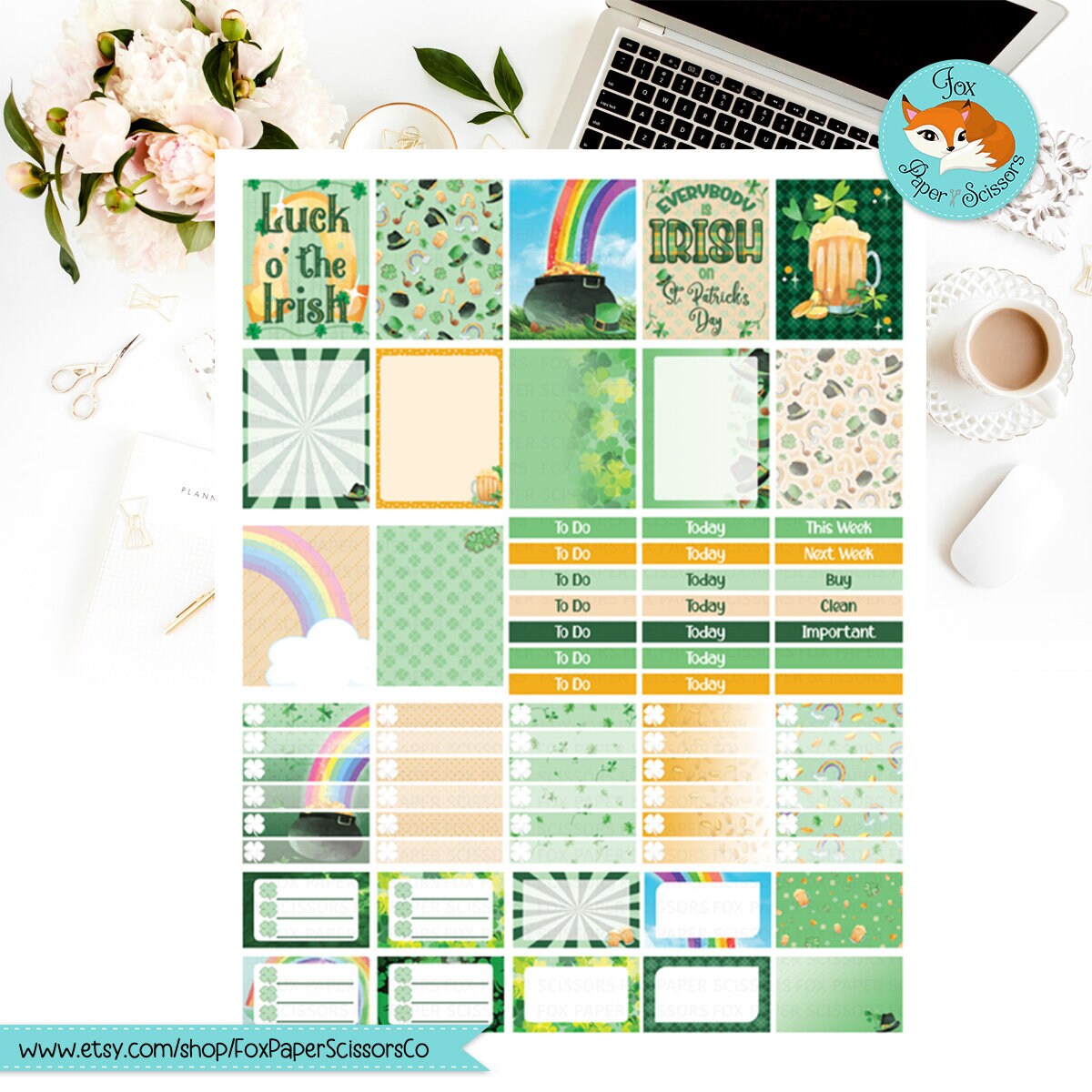 St Patrick's | Printable Weekly Kit 7x9 VL