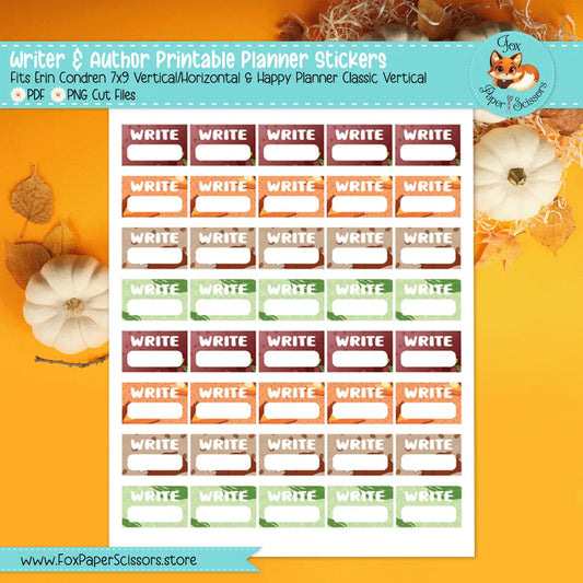Thanksgiving Foods | Printable Writer Task Stickers