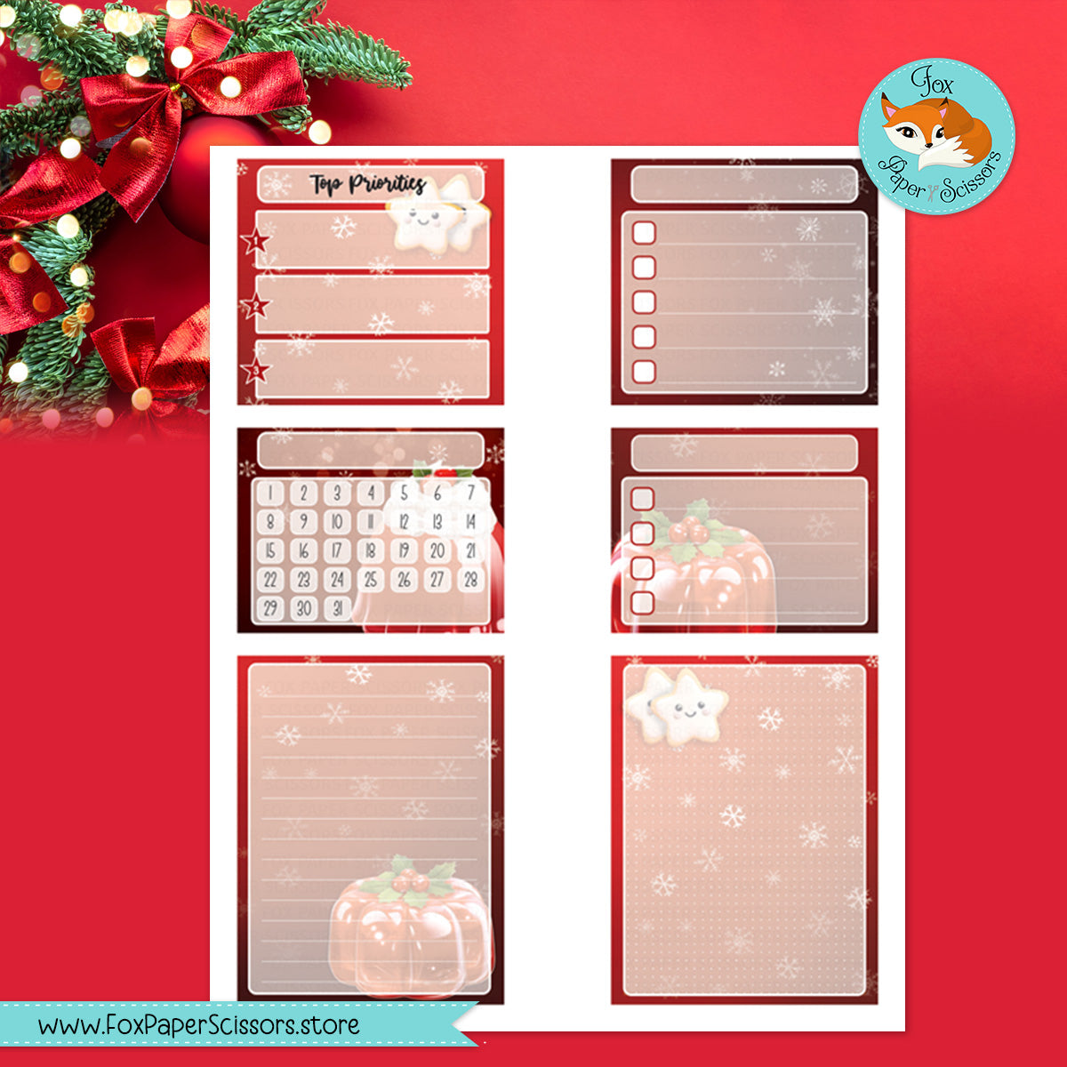 Christmas Treats | EC Printable Monthly Dashboard