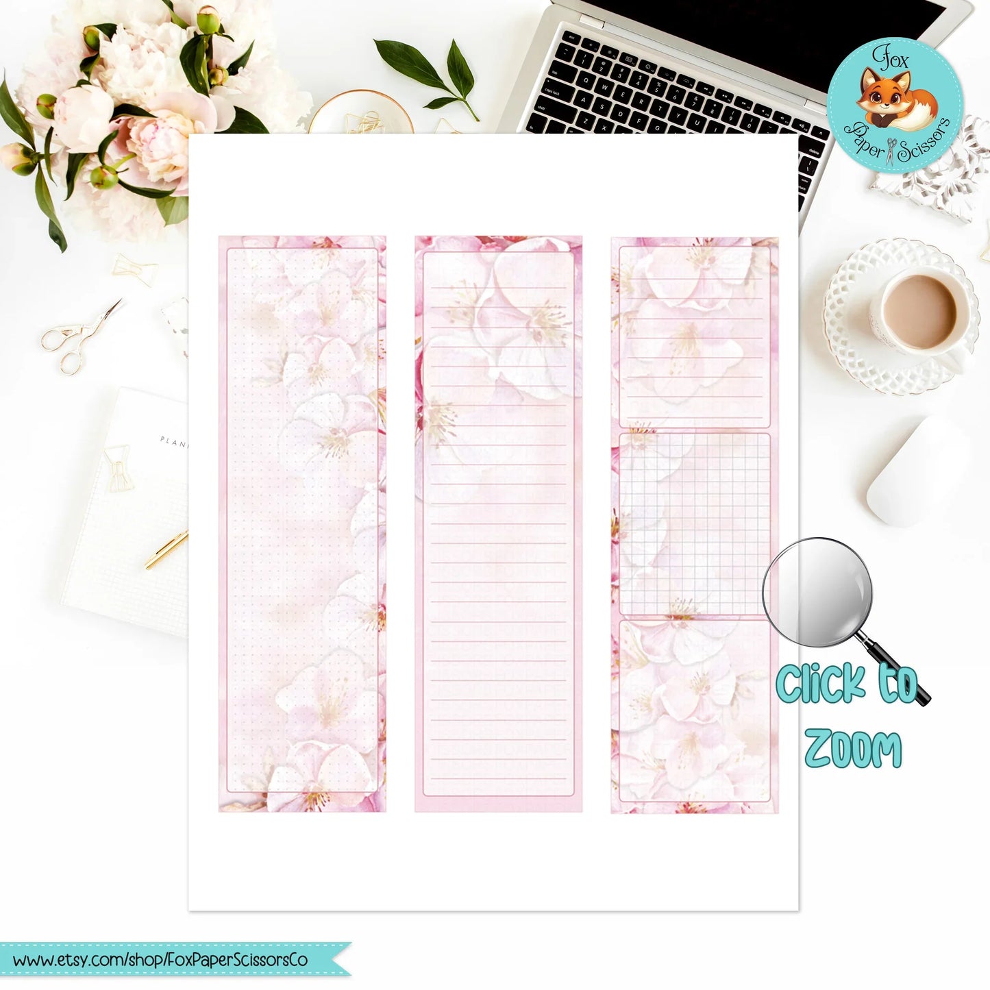 Cherry Blossom/Sakura | Hobonichi Printable Monthly Dashboard