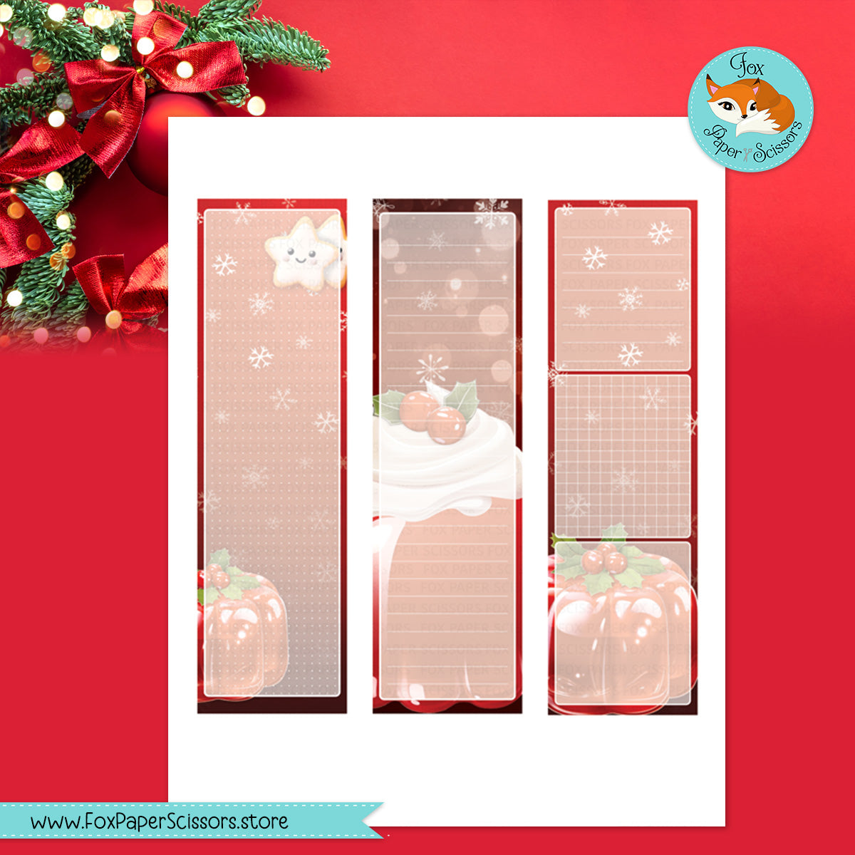 Christmas Treats | Hobonichi Printable Monthly Dashboard