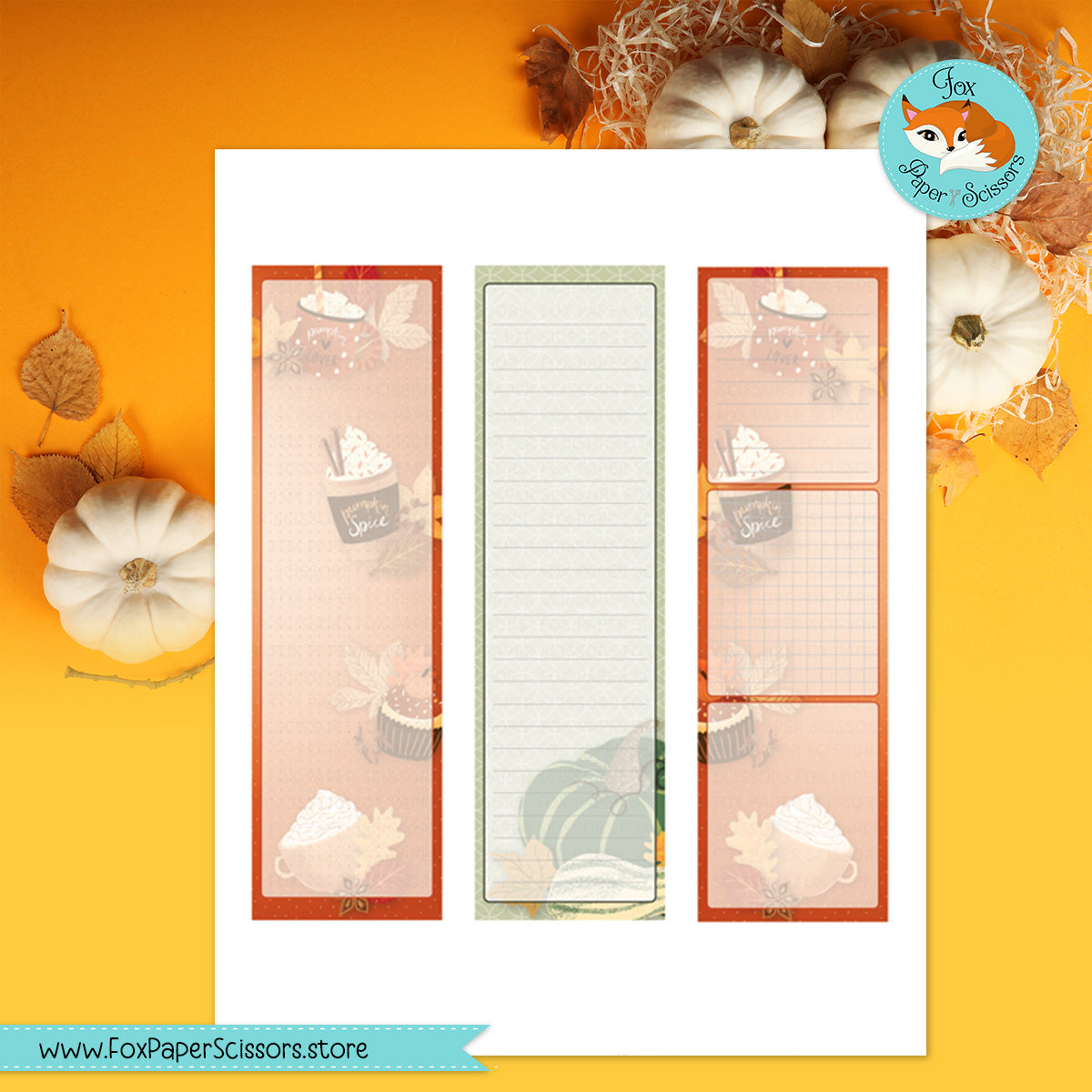 Pumpkin Spice | Hobonichi Printable Monthly Dashboard