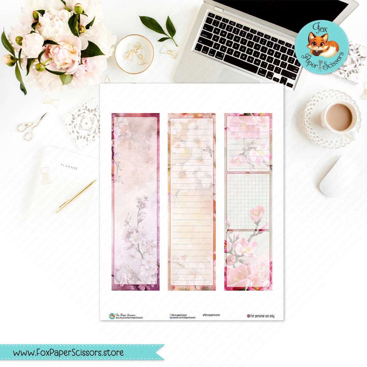 Sakura Garden | Happy Planner Printable Monthly Dashboard