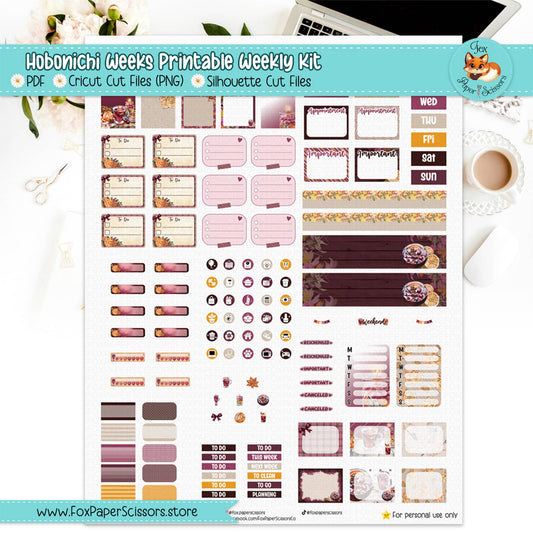 Mulled Wine | Hobonichi Weeks Printable Weekly Kit