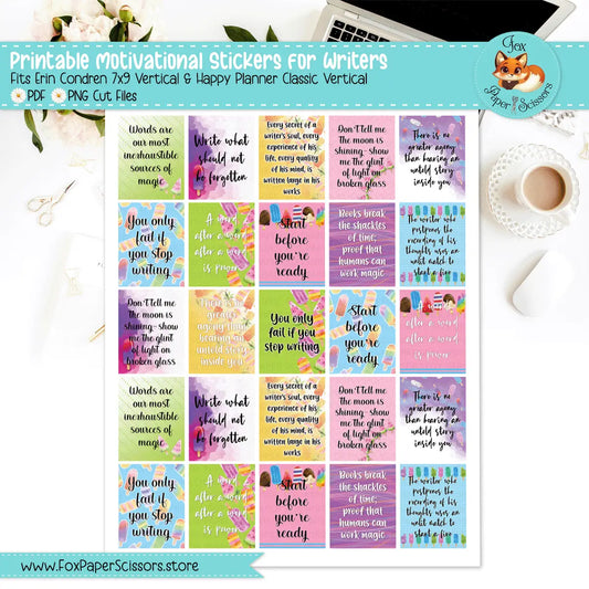 Popsicles | Printable Writer Inspiration Stickers