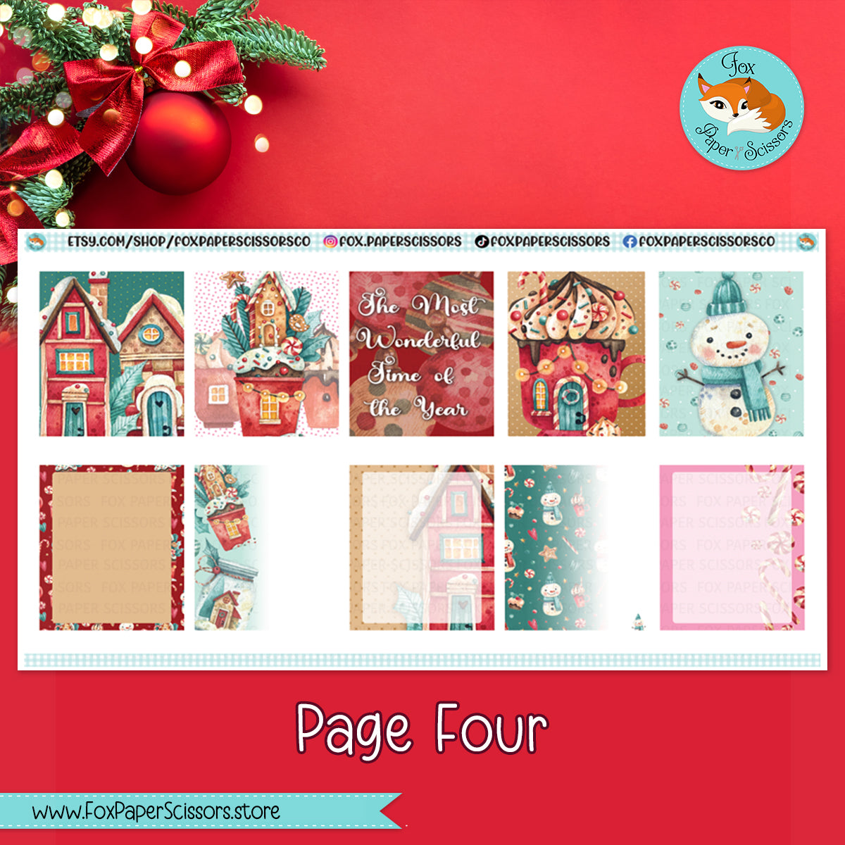 Magical Christmas | Weekly Planner Sticker Kit 7x9 VL