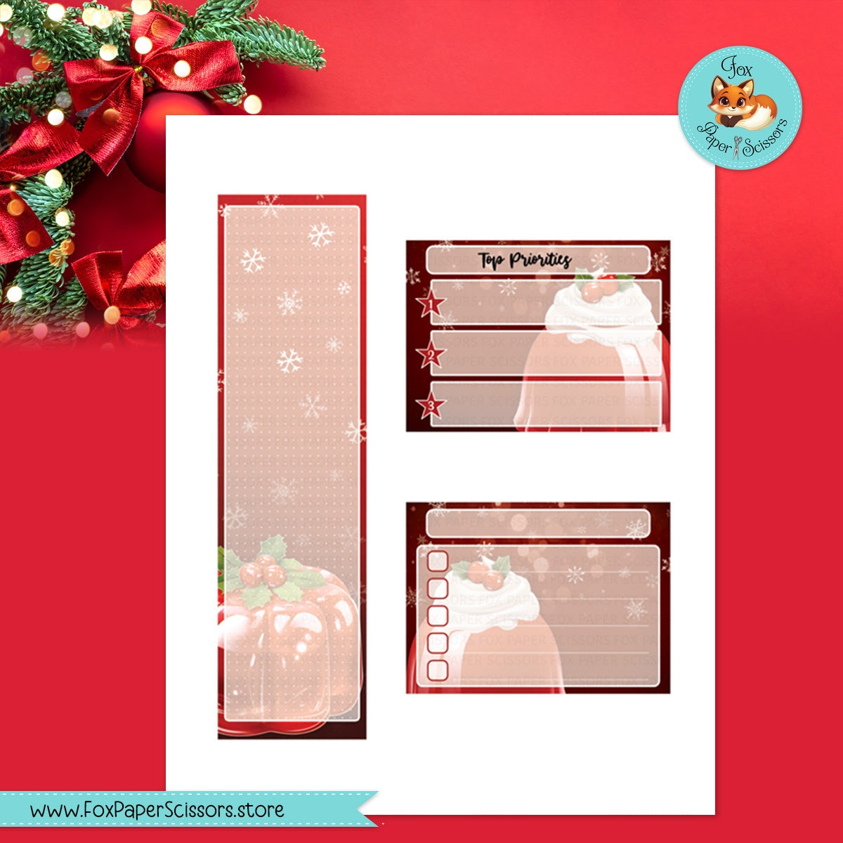 Christmas Treats | HP Printable Monthly Dashboard