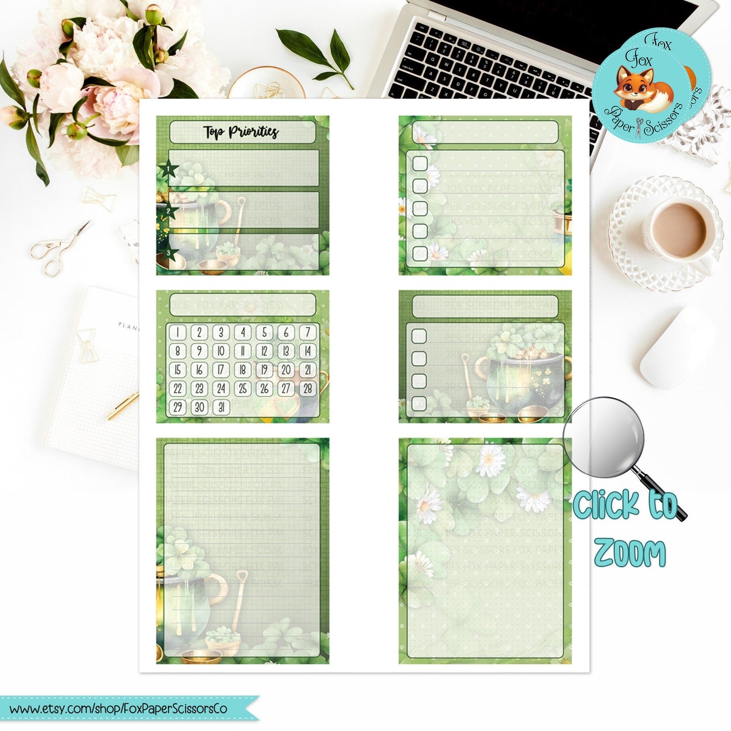 St Patrick's Day | EC Printable Monthly Dashboard