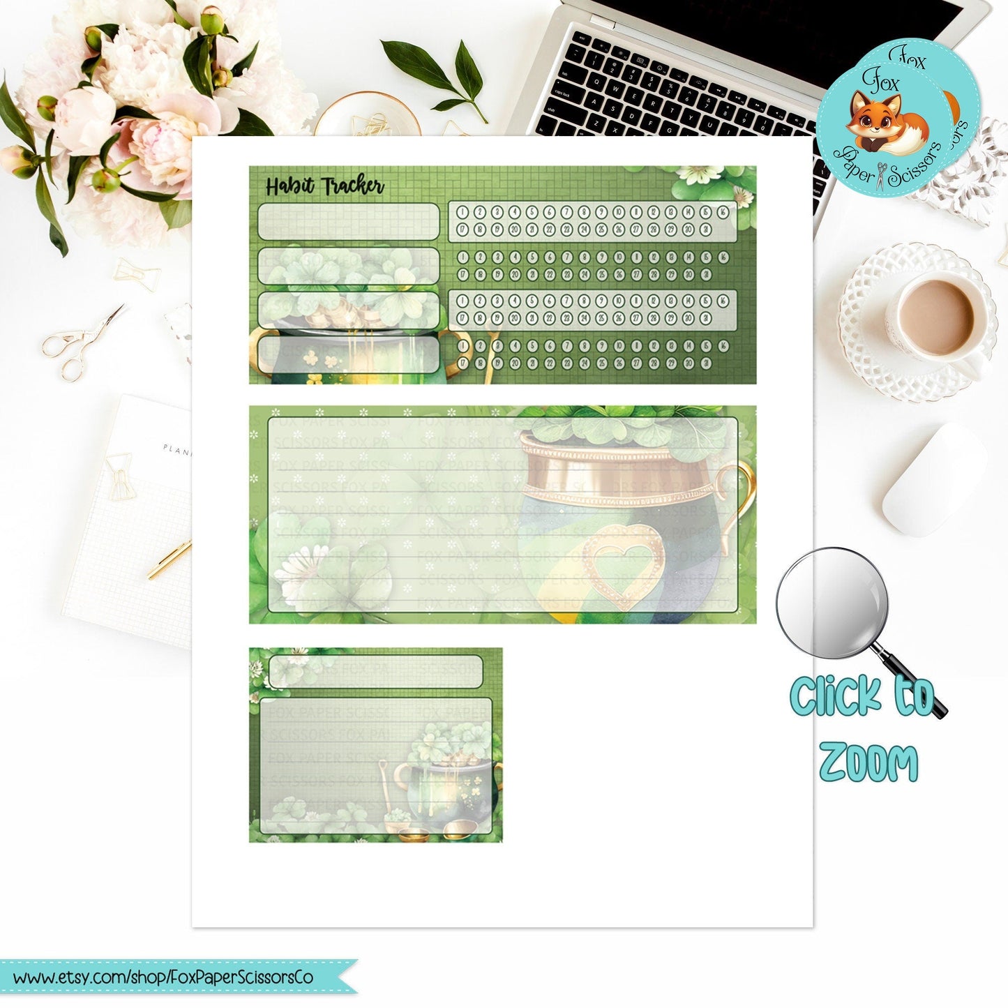 St Patrick's Day | EC Printable Monthly Dashboard