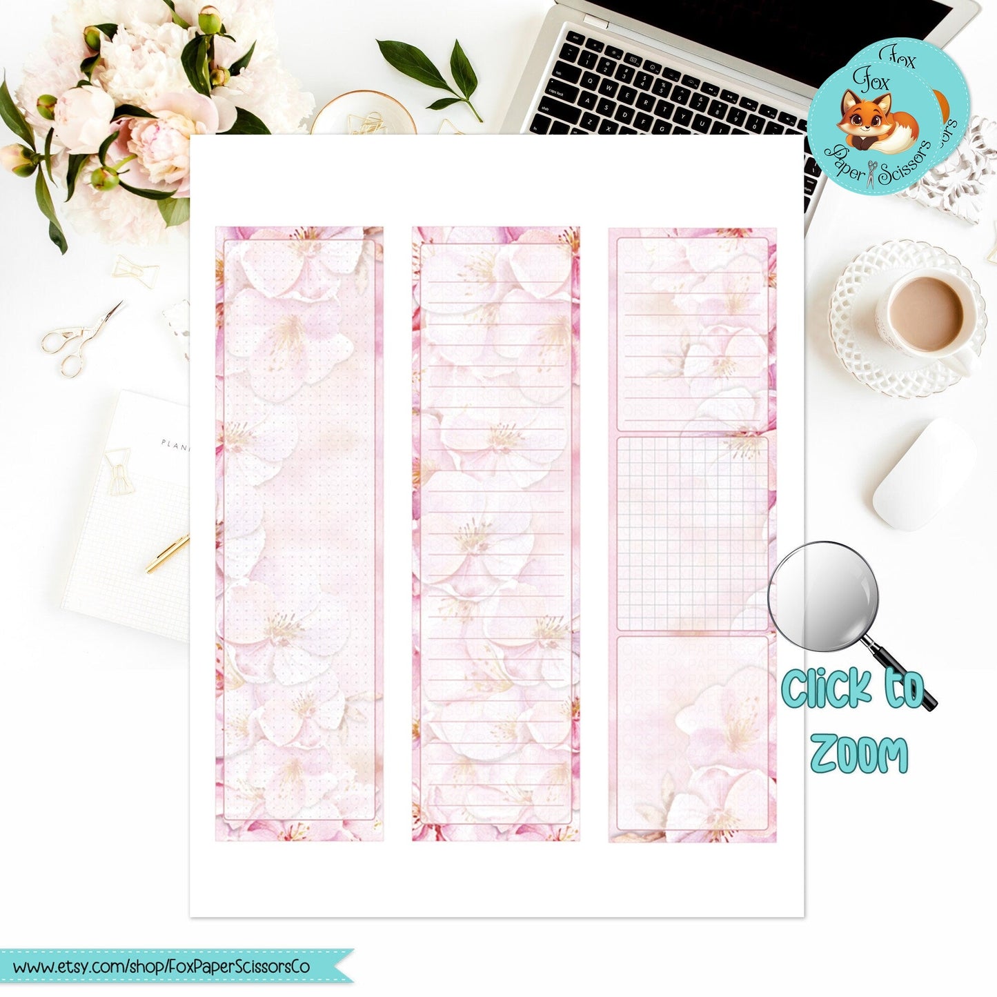 Cherry Blossom/Sakura | HP Printable Monthly Dashboard