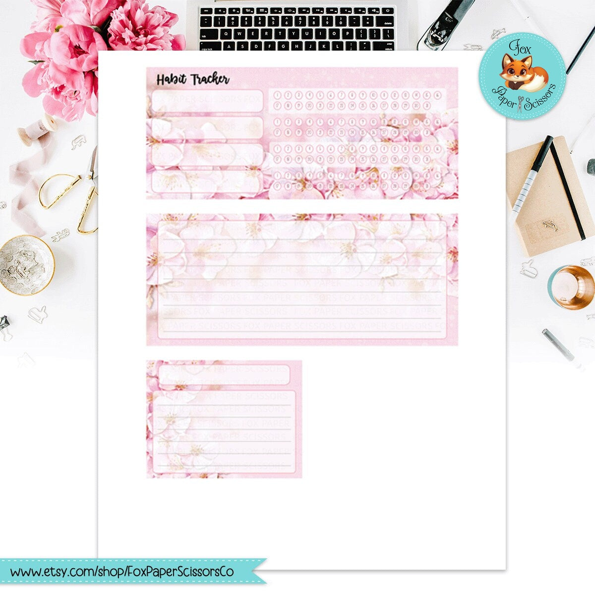Cherry Blossom/Sakura | EC Printable Monthly Dashboard