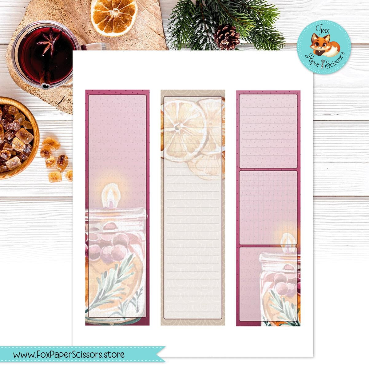 Mulled Wine | Happy Planner Printable Monthly Dashboard