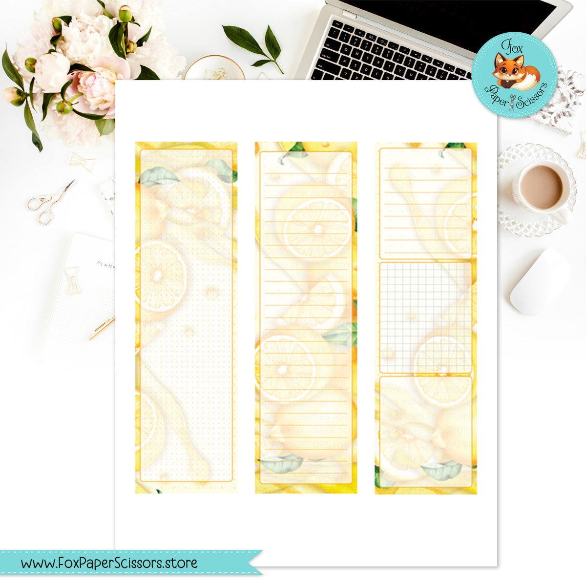 Lemonade | Hobonichi Printable Monthly Dashboard