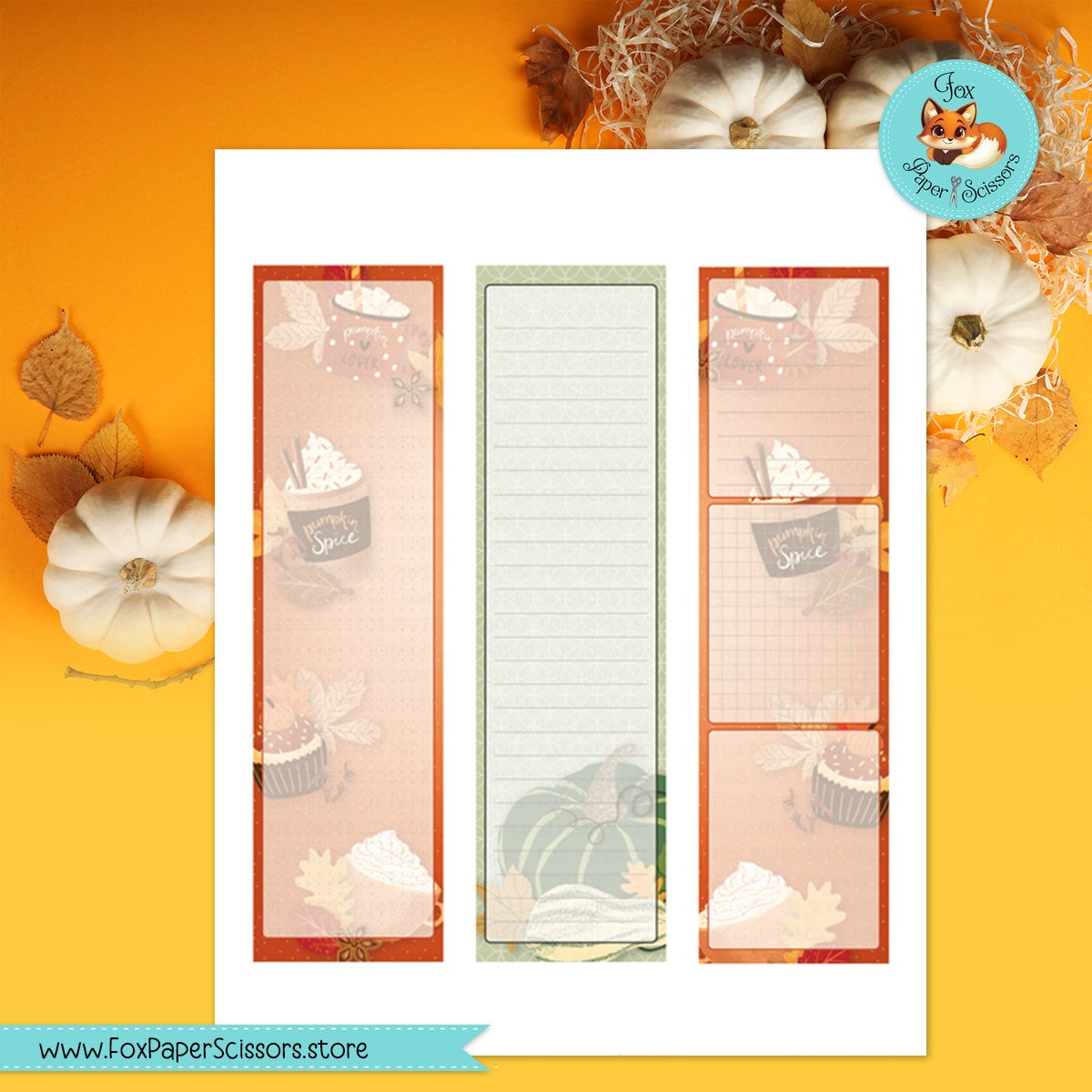 Pumpkin Spice | HP Printable Monthly Dashboard