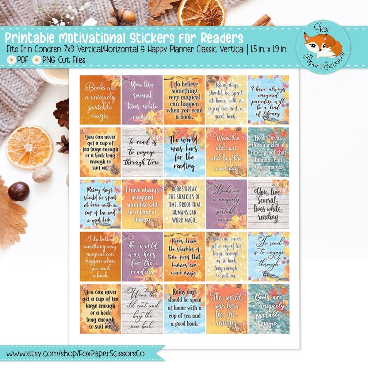 Fall/Autumn | Readers Inspiration Stickers