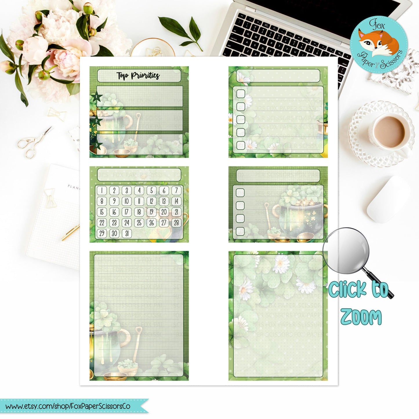 St Patrick's Day | EC Printable Monthly Dashboard