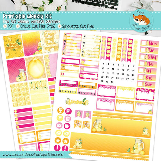 Lemonade | Printable Weekly Kit 7x9 VL