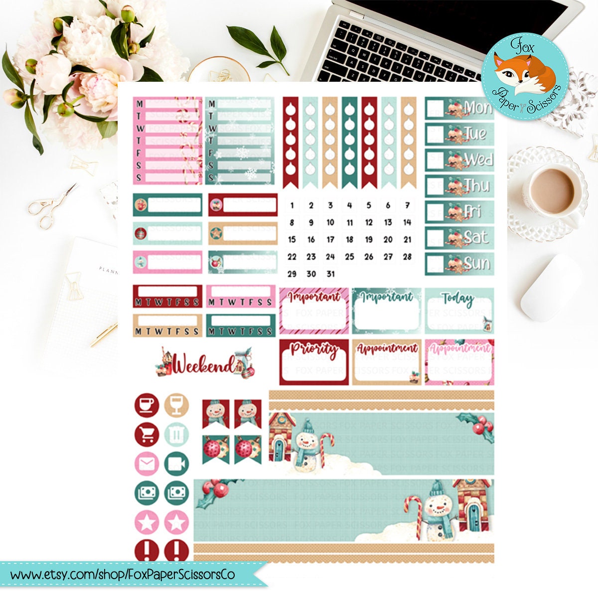 Magical Christmas | Printable Weekly Kit 7x9 VL